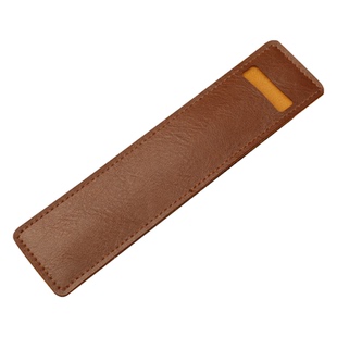 PU笔袋学生文具钢笔套单双支创意时尚收纳袋黑色保护套小巧纯色袋