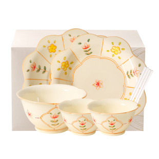 川岛屋高颜值碗盘套装家用2026新款餐具礼盒乔迁新婚订婚生日礼物