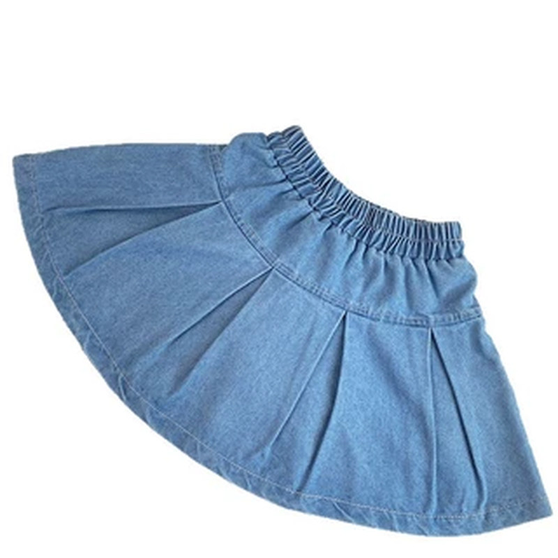 六一儿童毕业演出服女童牛仔短裙套装小学生幼儿园班服毕业照服装