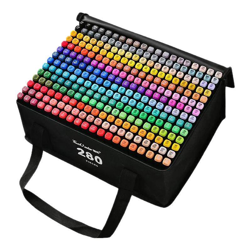 touchcolor马克笔美术生专用套装280色学生动漫肤色油性双头彩笔