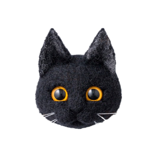 羊毛毡戳戳乐 猫咪胸针 布偶猫加菲暹罗猫短毛猫 简单手工diy材料