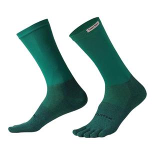 3双coolmax高筒五指袜男女跑步速干登山健身薄款抗菌马拉松运动袜