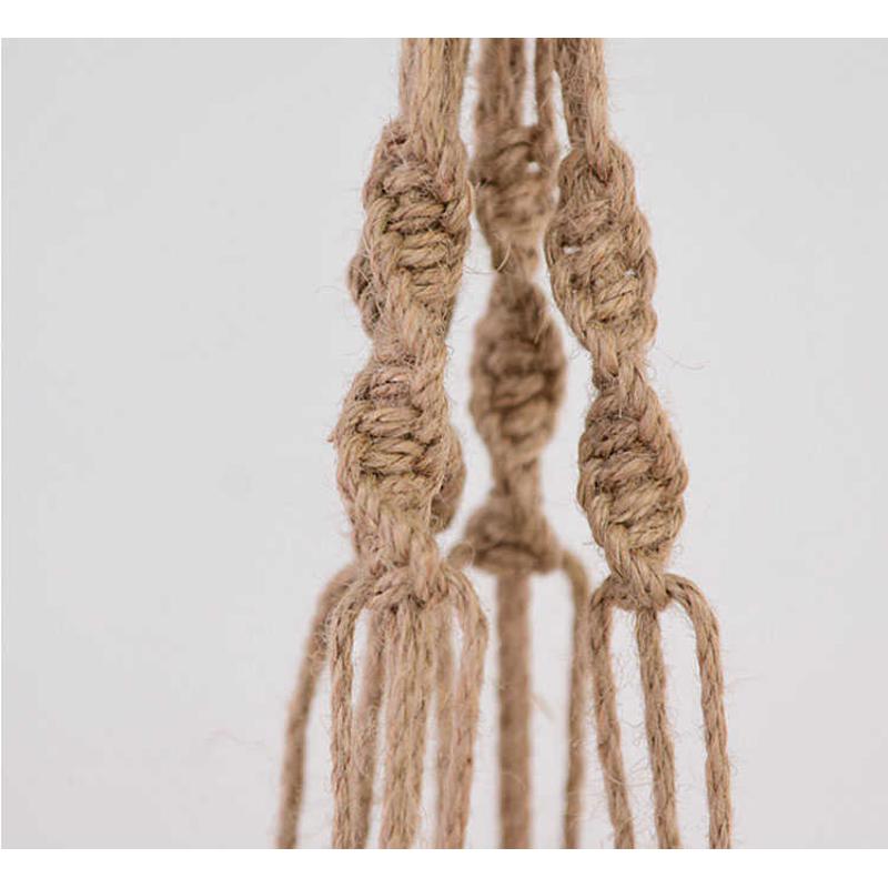 麻绳diy吊兰花盆手工花篮壁挂垂吊花器手编悬挂美式网兜吊架园艺