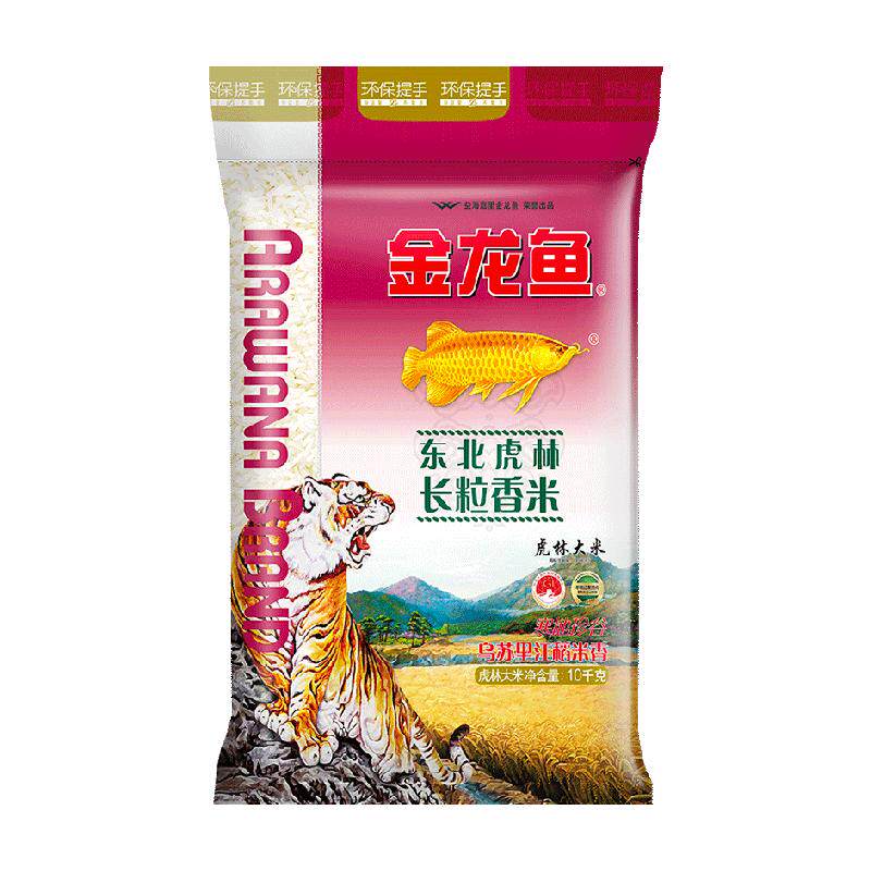 金龙鱼虎林长粒香米10kg×1袋