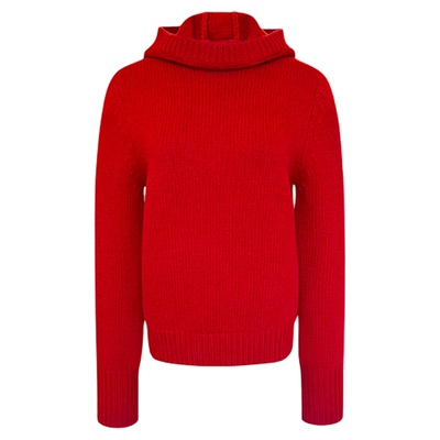 MAKEIF连帽套头纯色针织衫