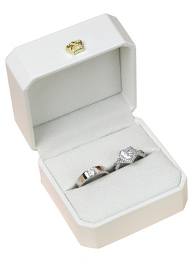 心形锆石活口结婚对戒