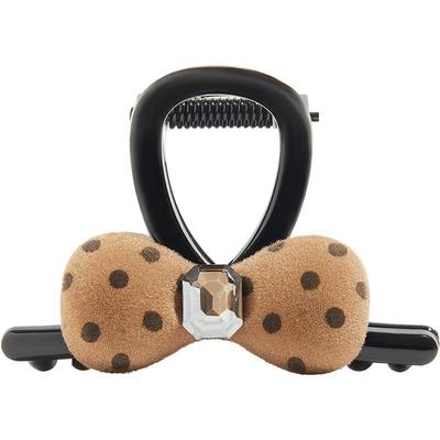 兰诺波点蝴蝶结抓夹小号女2025新款时尚洋气轻奢高级半扎发鲨鱼夹