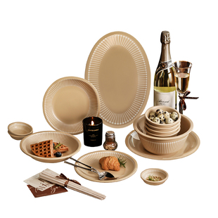 漫时光暖焙星迹陶瓷餐具套装家用碗盘精美礼盒装乔迁之喜新婚礼物