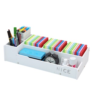 粉笔盒收纳盒讲台学校教室讲桌粉笔盒木质办公桌面多功能整理简约