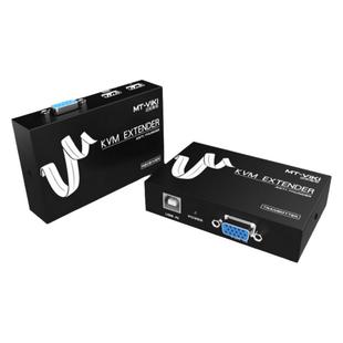 迈拓 MT-EVK100 VGA延长器KVM放大器VGA+USB音频转RJ45网线100米画面键鼠一体延长 MT-100UK-U