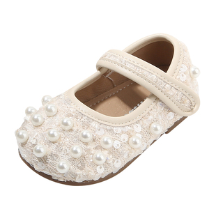 小童学步鞋软底宝宝皮鞋春秋季新款女童鞋子1一2岁婴儿童公主单鞋