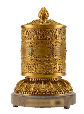 闯隆藏式七彩光源转轮转动筒摆件