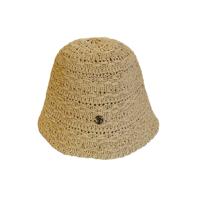 法式镂空编织海边草帽女夏大帽檐