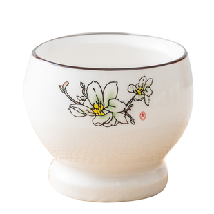 陶瓷蒜臼子捣蒜器家用加厚传统蒜缸实木研磨器蒜泥器手动捣碎器