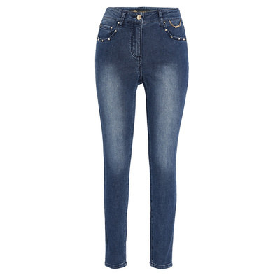 KODICE棉质牛仔裤女装夏季新品紧身弹力显瘦百搭铅笔裤小脚裤