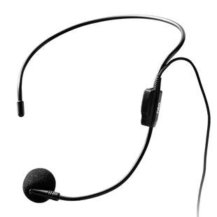 得力麦克风配件扩音器老师教师用头戴式小蜜蜂讲课教学话筒耳麦