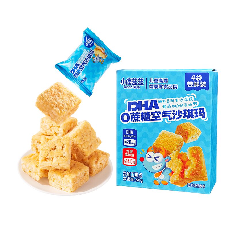 小鹿蓝蓝_0蔗糖沙琪玛500g30小包