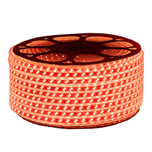 LED红色灯带户外防水灯带条220V红光节日喜庆外墙KTV装饰线灯灯条