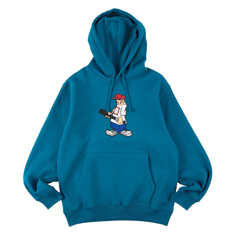 正品 HAVE A GOOD TIME 卡通人物双面印花日潮宽松连帽卫衣帽衫冬