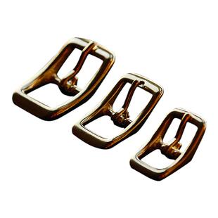 纯铜日字皮带扣手工包肩带长度调节搭扣装饰黄铜针扣带扣16-25mm