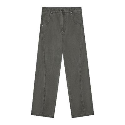 GWIT 美式复古水洗做旧cleanfit春秋cargo宽松休闲裤潮牌工装裤男