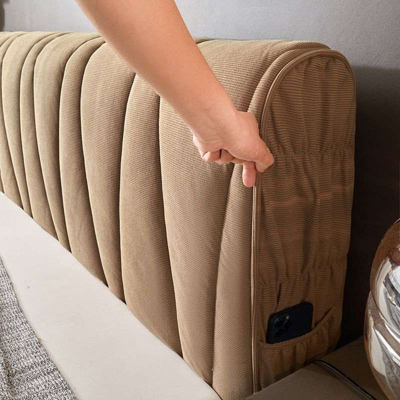 万能通用床头套罩高档高级感加厚软包靠背皮床实木全包高端大气