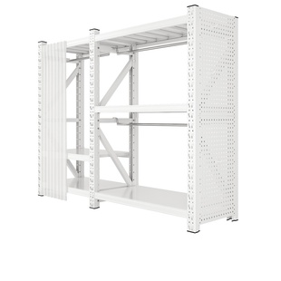 家用简易衣橱开放式挂衣架钢制衣物收纳柜防尘帘多层置物收纳架子