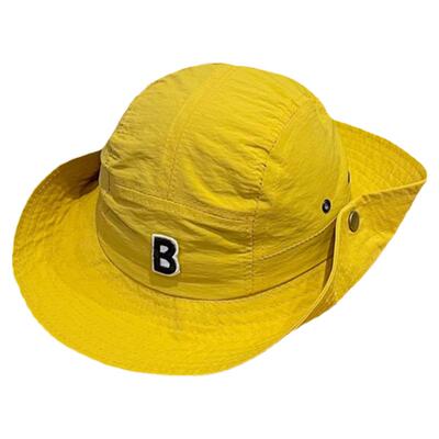 男女童春夏速干防晒大檐渔夫帽