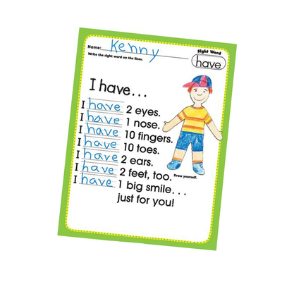 sightwords练习题220英语高频词