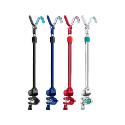 通用炮台后挂支架S型鱼竿支架配件天线铝合金架竿支架钓鱼竿挂