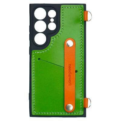 三星s25ultra真皮支架斜挎手机壳