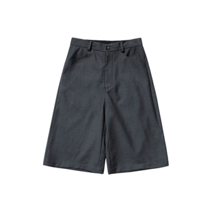CountryMomentTP复合面料抗皱挺阔西装裤男直筒宽松阔腿7分短裤女