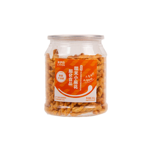 来伊份糯米小麻花280g罐装膨化食品米香浓郁休闲馋嘴零食酥脆可口