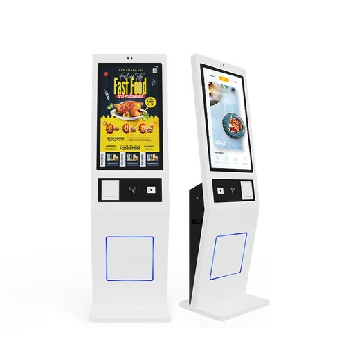 15.6-43寸立式壁挂点餐收银超市餐厅排队取票缴费充值一体机大屏