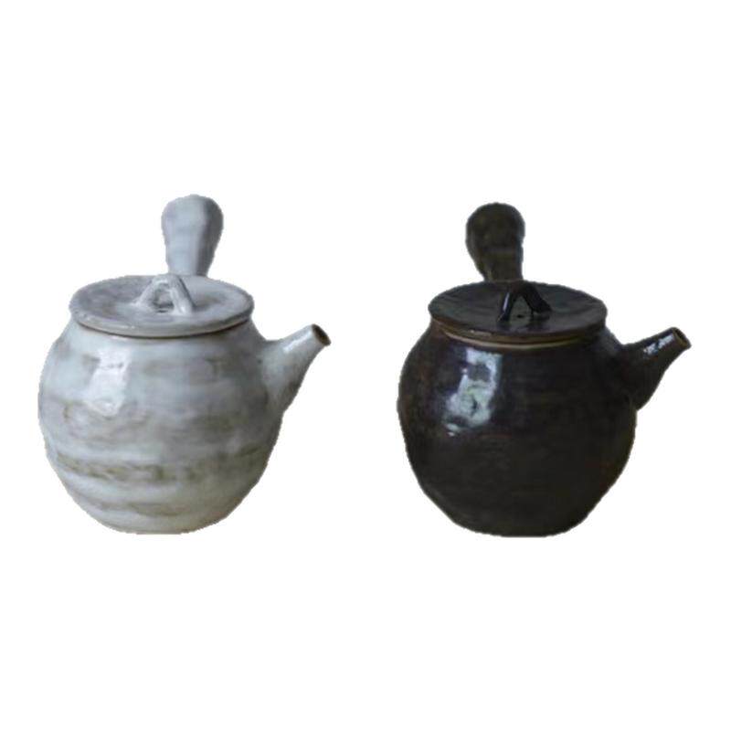 粗陶手工侧把壶功夫茶具急须壶