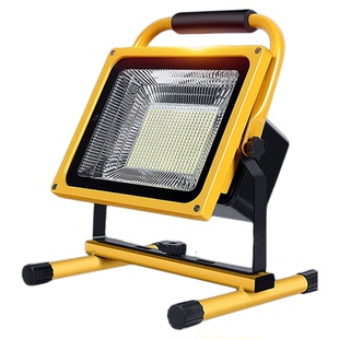 手提led充电投光灯户外防水超亮强光家用应急照明便携工地施工灯