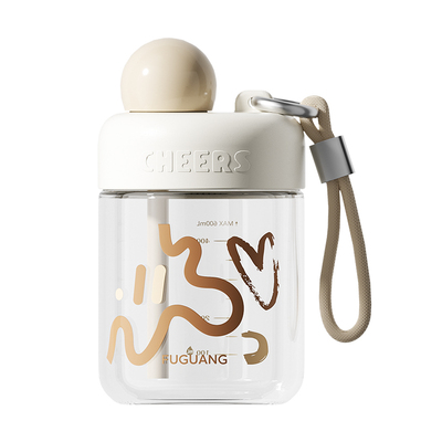 富光玻璃杯女款大容量吸管水杯