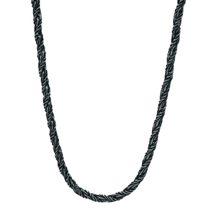 NFF钛钢做旧单链轻奢金属链条项链男士重工锁骨链编织嘻哈饰品潮