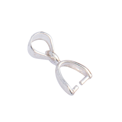 简约佛公玉坠项链万能扣银饰配件