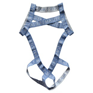 D.M男连体裤丁字裤套环字母肩带情趣性感吊环内裤镂空个性