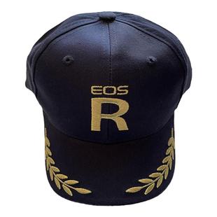 佳能EOSR休闲蓝色帽子男女通用摄影帽棒球帽 记者帽 速干遮阳出游