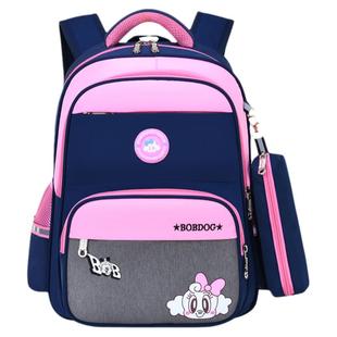 巴布豆书小学生书包女男童1-3-4-6年级书包护脊减负轻便儿童双肩