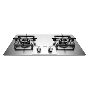 苏泊尔MS33S不锈钢防爆燃气灶猛火双炉灶具天然液化煤气嵌入台式