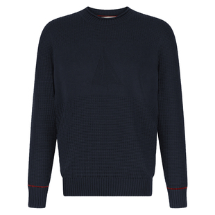 柜1W+ 意式老钱风 帆船系列 秋冬男士高级感提花圆领针织衫毛衣