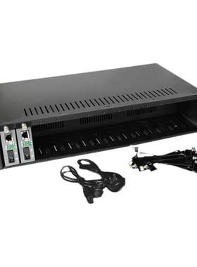 正通飞达14槽NetLink光纤收发器适用机架收发器适用机箱双电源