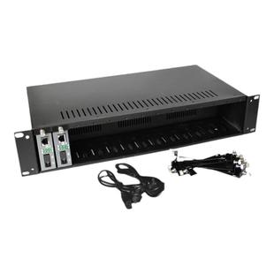 正通飞达14槽NetLink光纤收发器适用机架收发器适用机箱双电源