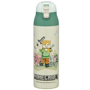 日本进口skater保温杯直饮口防漏随手杯子500ml学生水杯我的世界