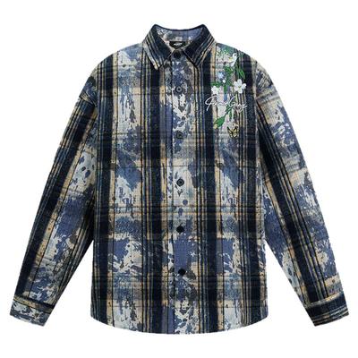 404MOB梓渝同款花卉刺绣外套