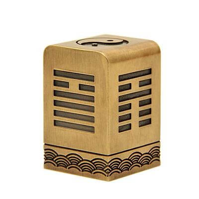 太极八卦黄铜大印章姓名刻字摆件