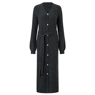 【SGPR】法式慵懒羊毛混纺开衫大衣收腰毛织长外套女